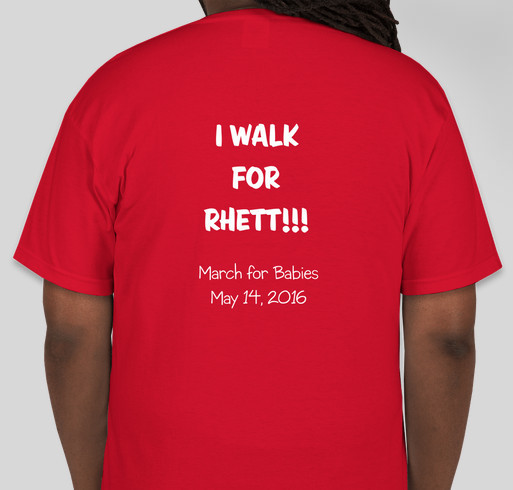 March of Dimes - Rhett's Runners (2016) Fundraiser - unisex shirt design - back
