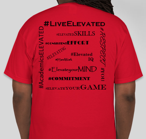 Elevated Sports Academy Campaign Fundraiser - unisex shirt design - back