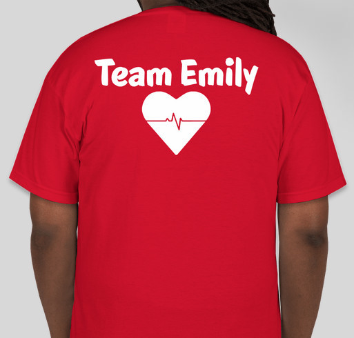 Shayde and Emily Hearts 4/2 Fundraiser - unisex shirt design - back