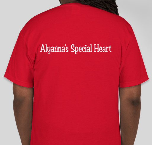 Alyanna's Special Heart Fundraiser - unisex shirt design - back
