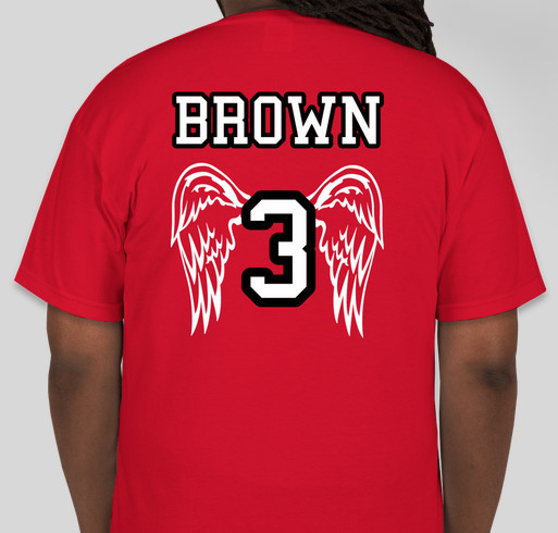 RIP Downtown Leland Brown Fundraiser - unisex shirt design - back