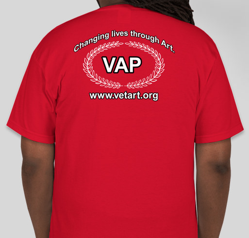 Veterans Art Project Fundraiser - unisex shirt design - back