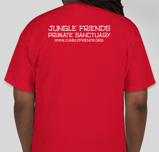 Jungle Friends Primate Sanctuary Fundraiser - unisex shirt design - back