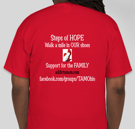 TAM OHIO Steps Of Hope - "Walk a Mile in OUR Shoes" Fundraiser - unisex shirt design - back
