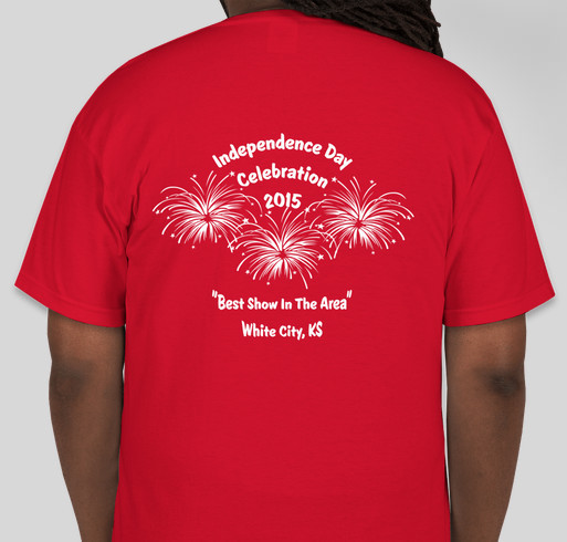 White City Fireworks T-Shirt Fundraiser Fundraiser - unisex shirt design - back