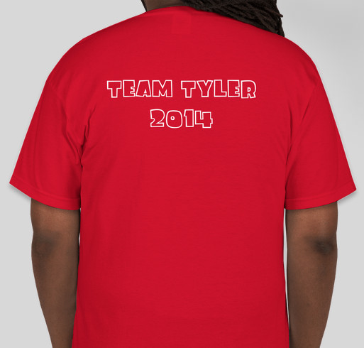 Team Tyler T-shirt Fundraiser Fundraiser - unisex shirt design - back
