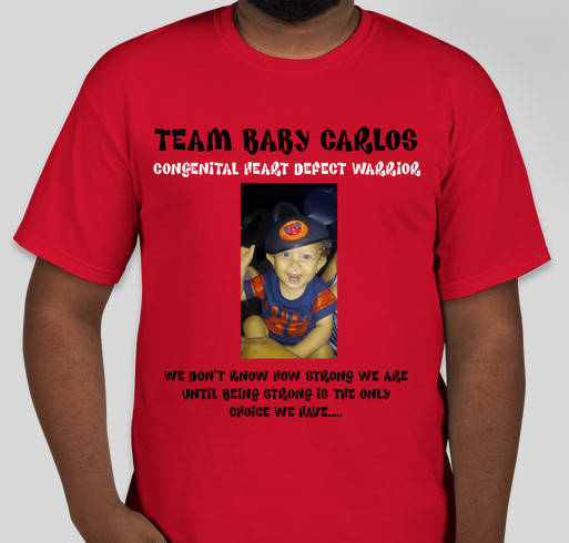 Team Baby Carlos Fundraiser... Fundraiser - unisex shirt design - front