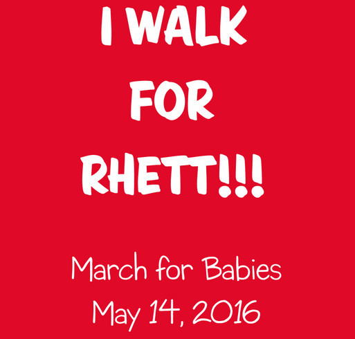 March of Dimes - Rhett's Runners (2016) shirt design - zoomed