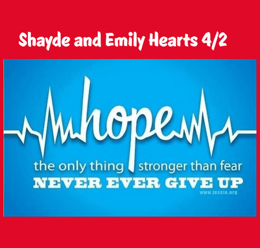 Shayde and Emily Hearts 4/2 shirt design - zoomed
