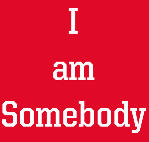 Shelby says "I am Somebody" shirt design - zoomed