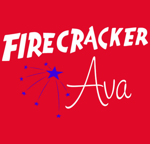 Firecracker Ava shirt design - zoomed