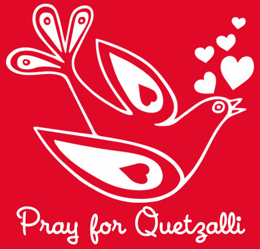 LOVE AND PRAYERS FOR BABY Q shirt design - zoomed