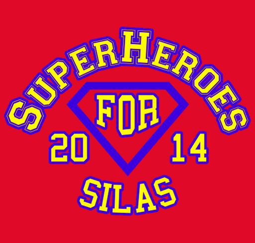 SuperHeroes for Silas shirt design - zoomed