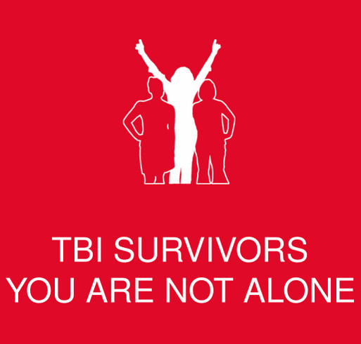 TBI Survivors You Are Not Alone shirt design - zoomed