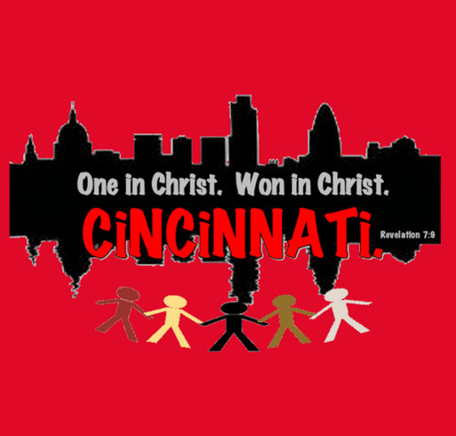 One in Cincy Fundraiser shirt design - zoomed