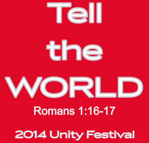 2014 Unity Festival in White Pine, TN shirt design - zoomed