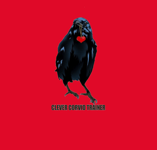 Clever Corvid t-shirt shirt design - zoomed
