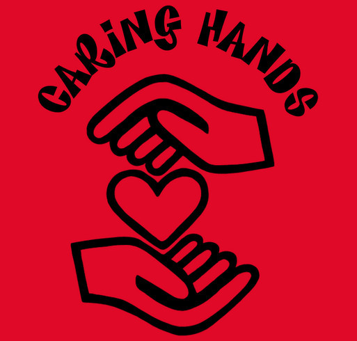Caring Hands & Hearts shirt design - zoomed