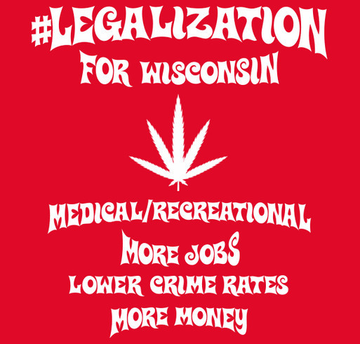 Wisconsin's Potential Medical Cause (Red Tee) shirt design - zoomed