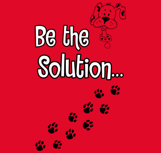 Angie's One Paw at a Time Rescue shirt design - zoomed