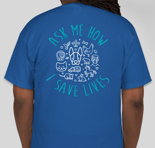 SD Humane 2021 Ask me How Volunteer Gear - Shirt Fundraiser - unisex shirt design - back