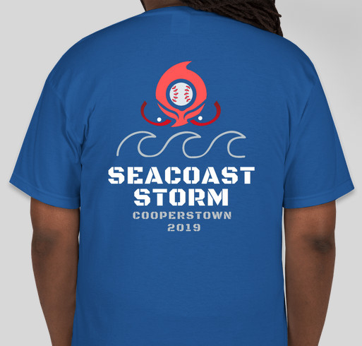 HYA Seacoast Storm - Cooperstown 2019 Fundraiser - unisex shirt design - back