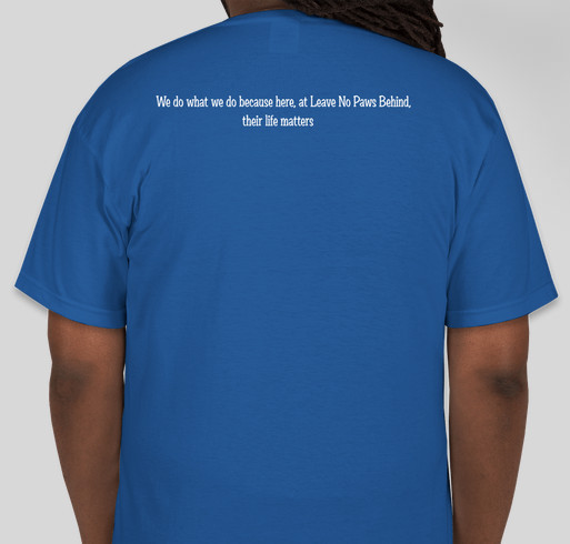 LNPB GO TEAM MOTY! Fundraiser - unisex shirt design - back