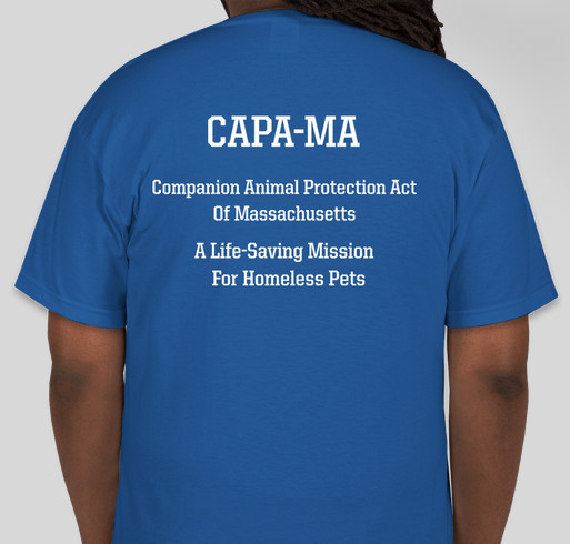 The Companion Animal Protection Act of MA Coalition Fundraiser - unisex shirt design - back