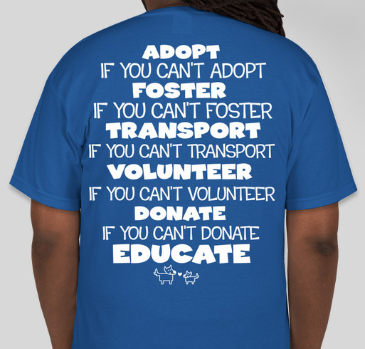Because every dog deserves a home Fundraiser - unisex shirt design - back