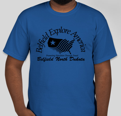Belfield Explore America Fundraiser - unisex shirt design - front