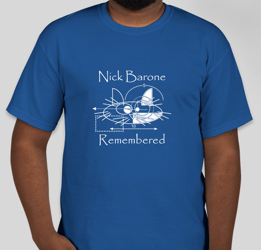 Nick Barone Remembered Fundraiser - unisex shirt design - front