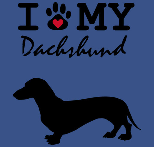 Dachshund Meetup Fundraiser shirt design - zoomed