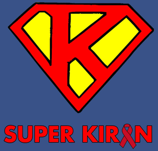 Kiran's fight against Acute Lymphoblastic Leukemia shirt design - zoomed