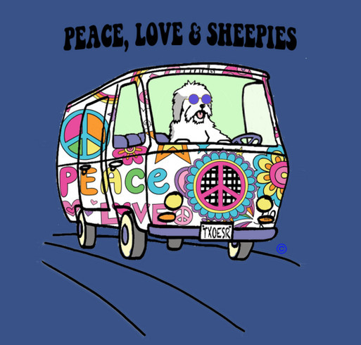 Texas Old English Sheepdog Rescue Annual Fund Raiser shirt design - zoomed