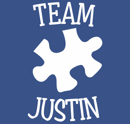Show Justin love and Support Autism Awareness shirt design - zoomed