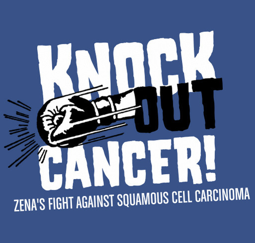 Zena Warren's Fight Against Squamous Cell Carcinoma shirt design - zoomed