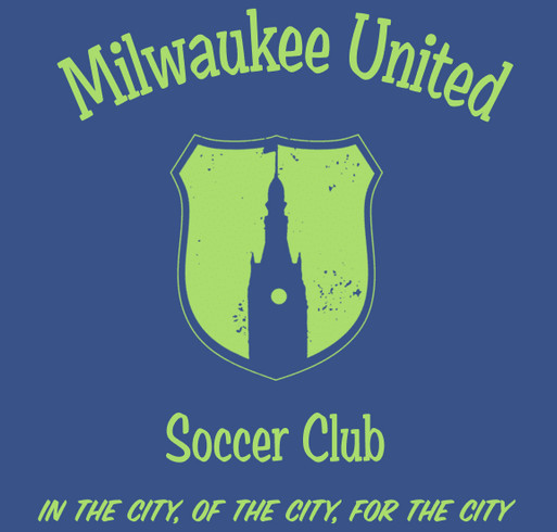 Milwaukee United Soccer Club's Booster for youth teams shirt design - zoomed