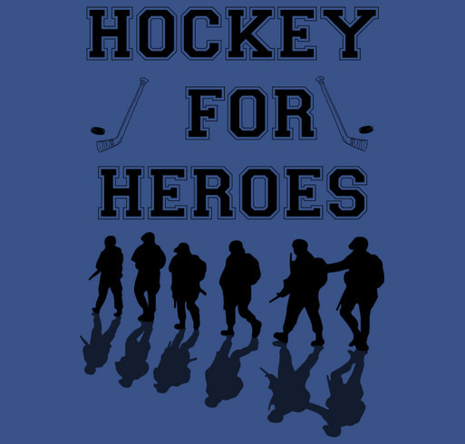 Hockey For Heroes shirt design - zoomed