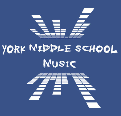 York Middle School music fundraiser shirt design - zoomed