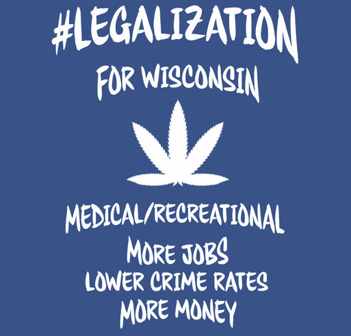 Wisconsin's Potential Medical Cause (Blue Tee) shirt design - zoomed