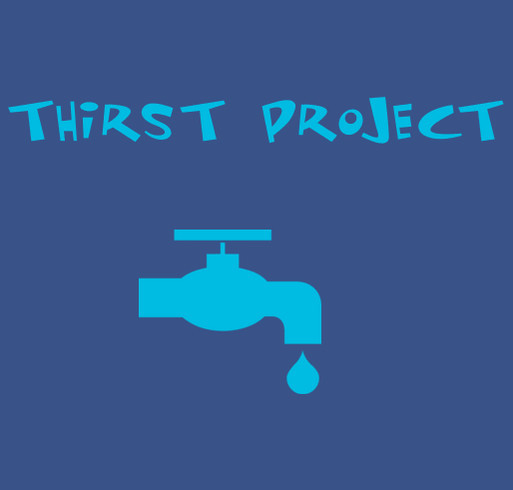 Thirst Project shirt design - zoomed