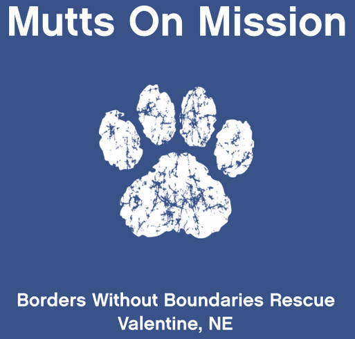 Mutts On Mission shirt design - zoomed