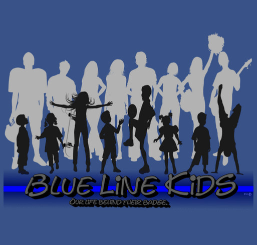 Blue Line Kids T-Shirt Fundraiser shirt design - zoomed