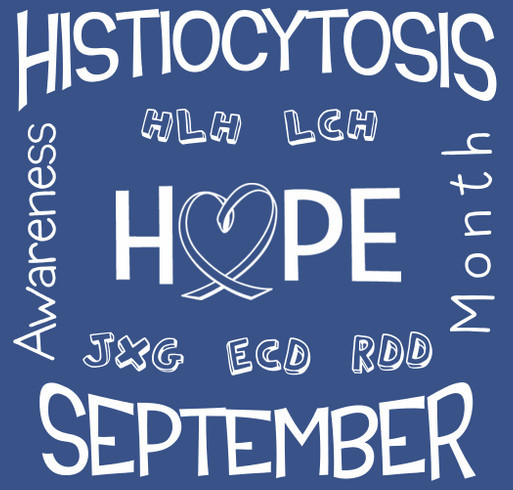 Histiocytosis Awareness Month shirt design - zoomed