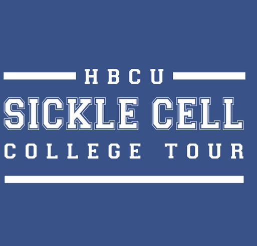 The Official HBCU Sickle Cell College Tour Fundraiser shirt design - zoomed