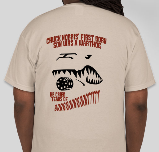 Save the A-10 Fundraiser for Chuck Norris' Charity, KickStart Kids! Fundraiser - unisex shirt design - back