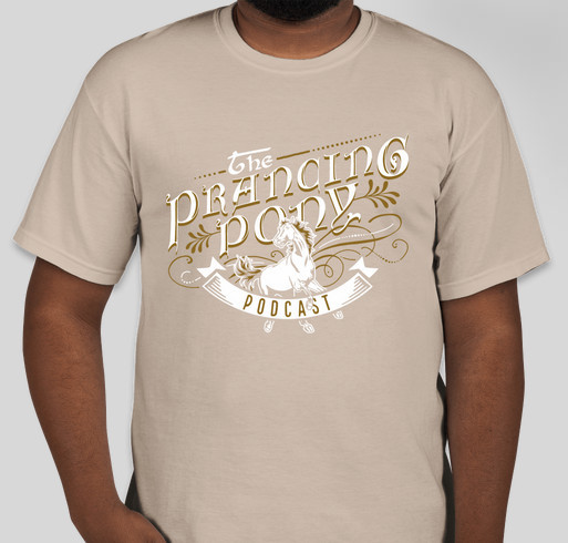 The Prancing Pony Podcast is going to Tolkien 2019! Fundraiser - unisex shirt design - front