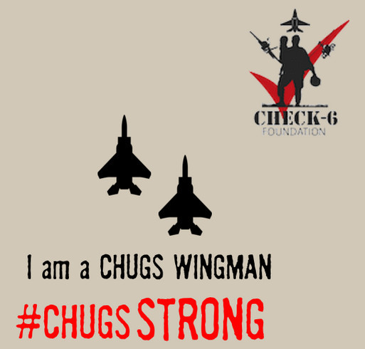 Let's CHECK-6 for CHUGS! (#chugsSTRONG) shirt design - zoomed