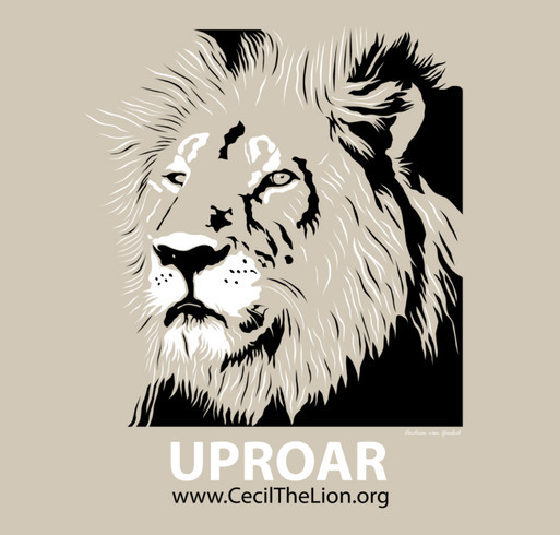 Save the Lions -In Memory of Cecil shirt design - zoomed