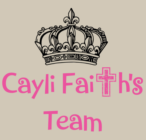 Cayli Faith's Support Group shirt design - zoomed